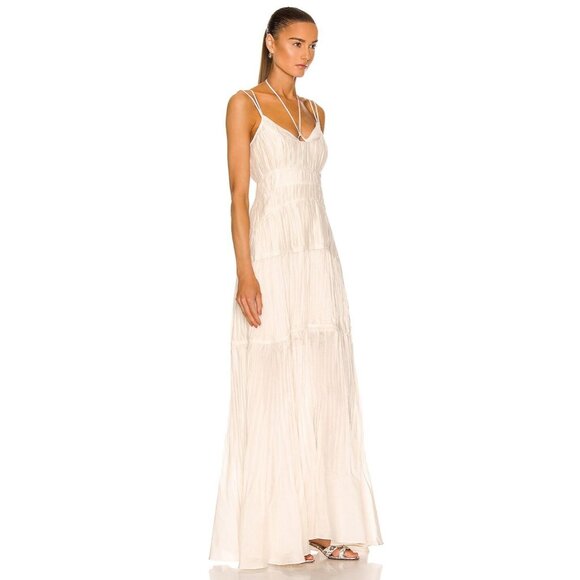 JONATHAN SIMKHAI Loli Gown in Tan Beige - Picture 2 of 3